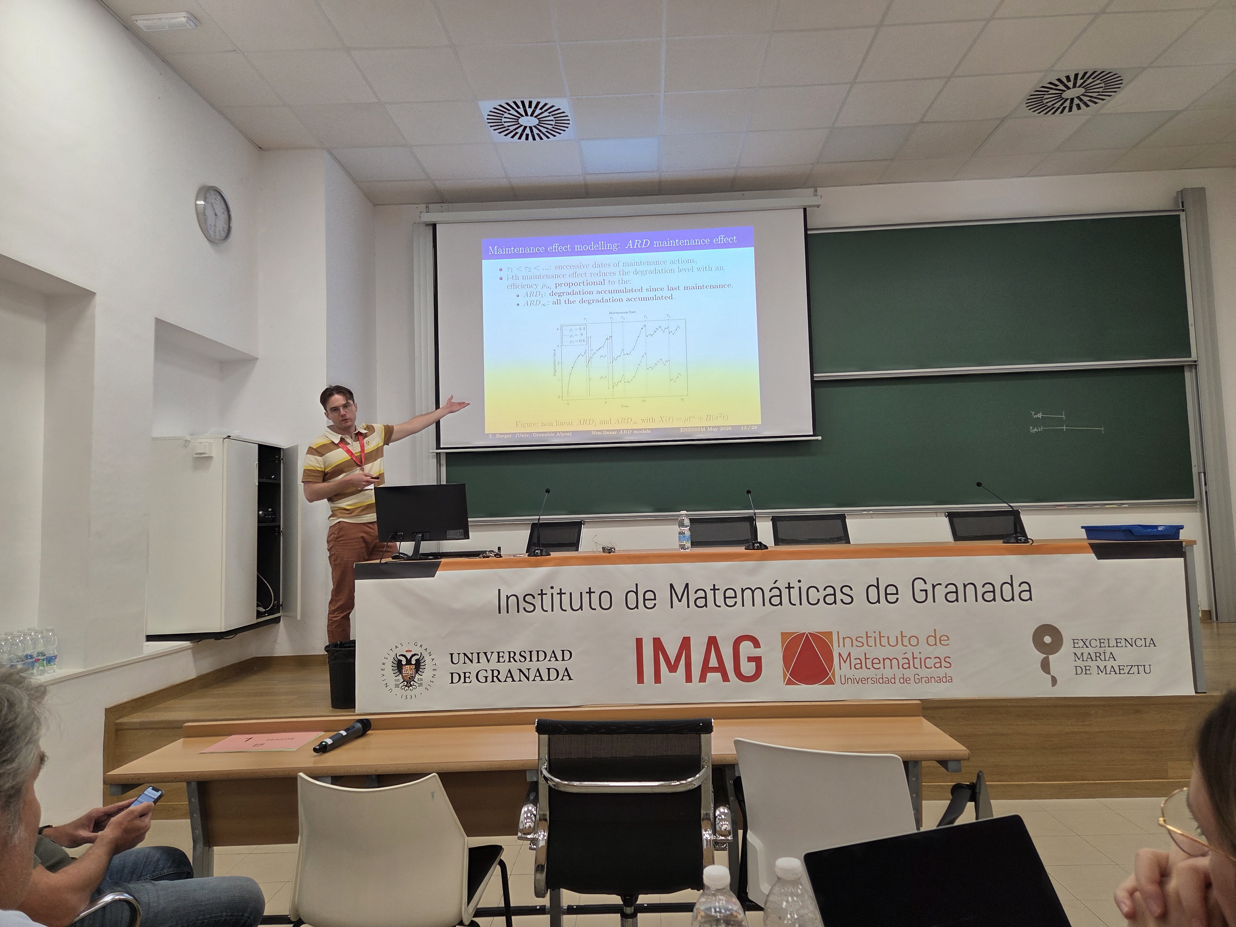 Tom Berger giving his presentation at ENBIS Spring meeting